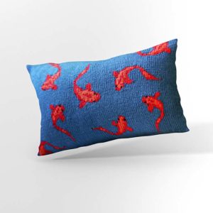 coussin carpes par serialknitter paris