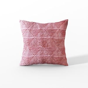 Coussin Texture Triangle - SerialKnitter Paris - Concept original de tricot FR