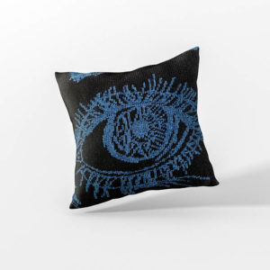 coussin oeil par serialknitter paris