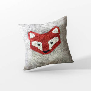 Coussin renard par serialknitter paris