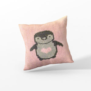 coussin pinguin par serialknitter paris
